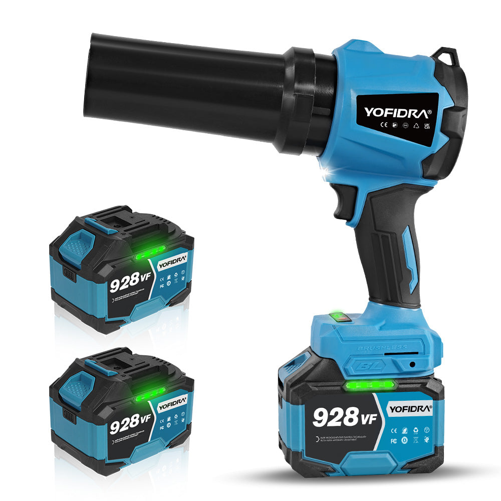 YOFIDRA Brushless Turbo Jet Fan Blower Handheld Leaf & Dust Blower for Makita 18V Battery