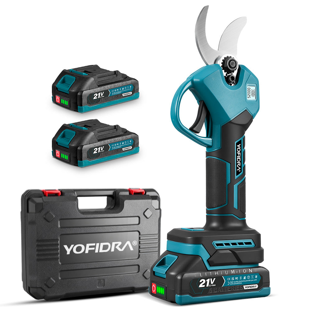 YOFIDRA 30mm 2-Speed Brushless Digital Pruning Shears - Compatible with Makita 18V Battery