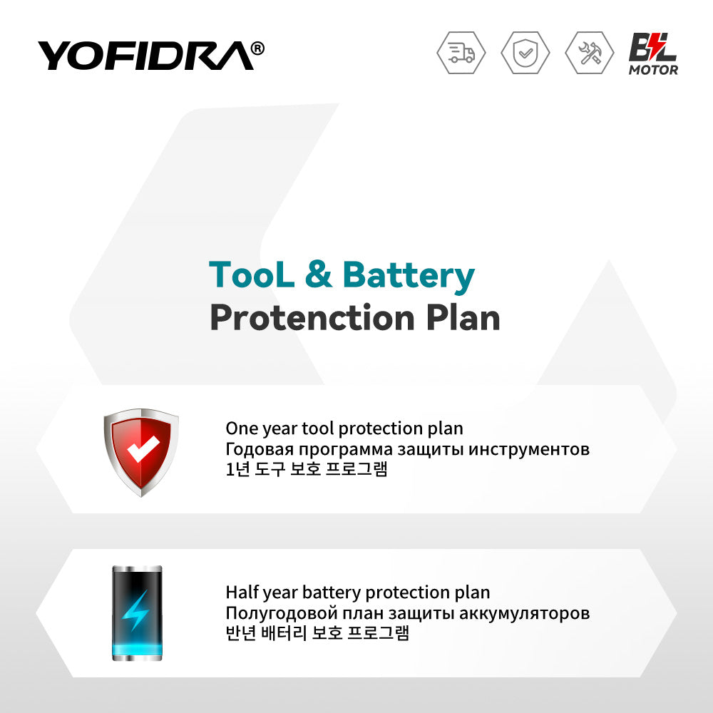 YOFIDRA 200Bar Brushless High Pressure Water Gun for Car and Garden Cleaning - Compatible with Makita 18V Batteries