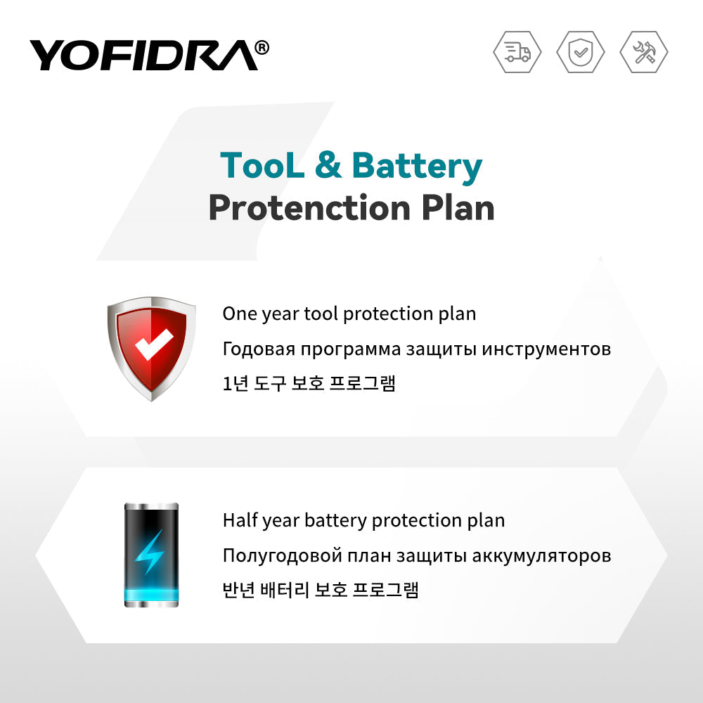 YOFIDRA 2 IN 1 Cordless Electric Hedge Trimmer - Compatible with Makita 18V Batteries