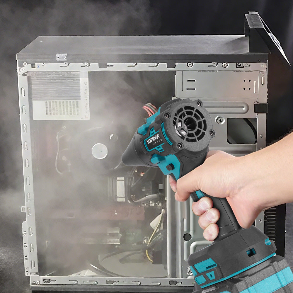 YOFIDRA Brushless 2-in-1 Cordless High-Speed Turbo Blower & Vacuum - Compatible with Makita 18-21V Battery