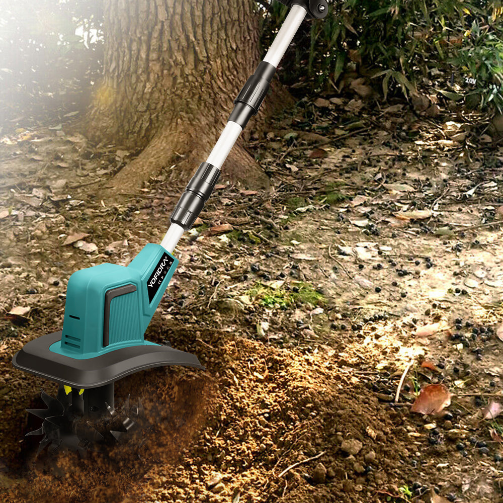 YOFIDRA Cordless Brushless Garden Tiller – Fits Makita 18V-21V Batteries