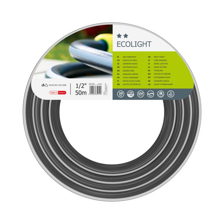 10152 Garden hose 1/2x50mtr ECOLIGHT