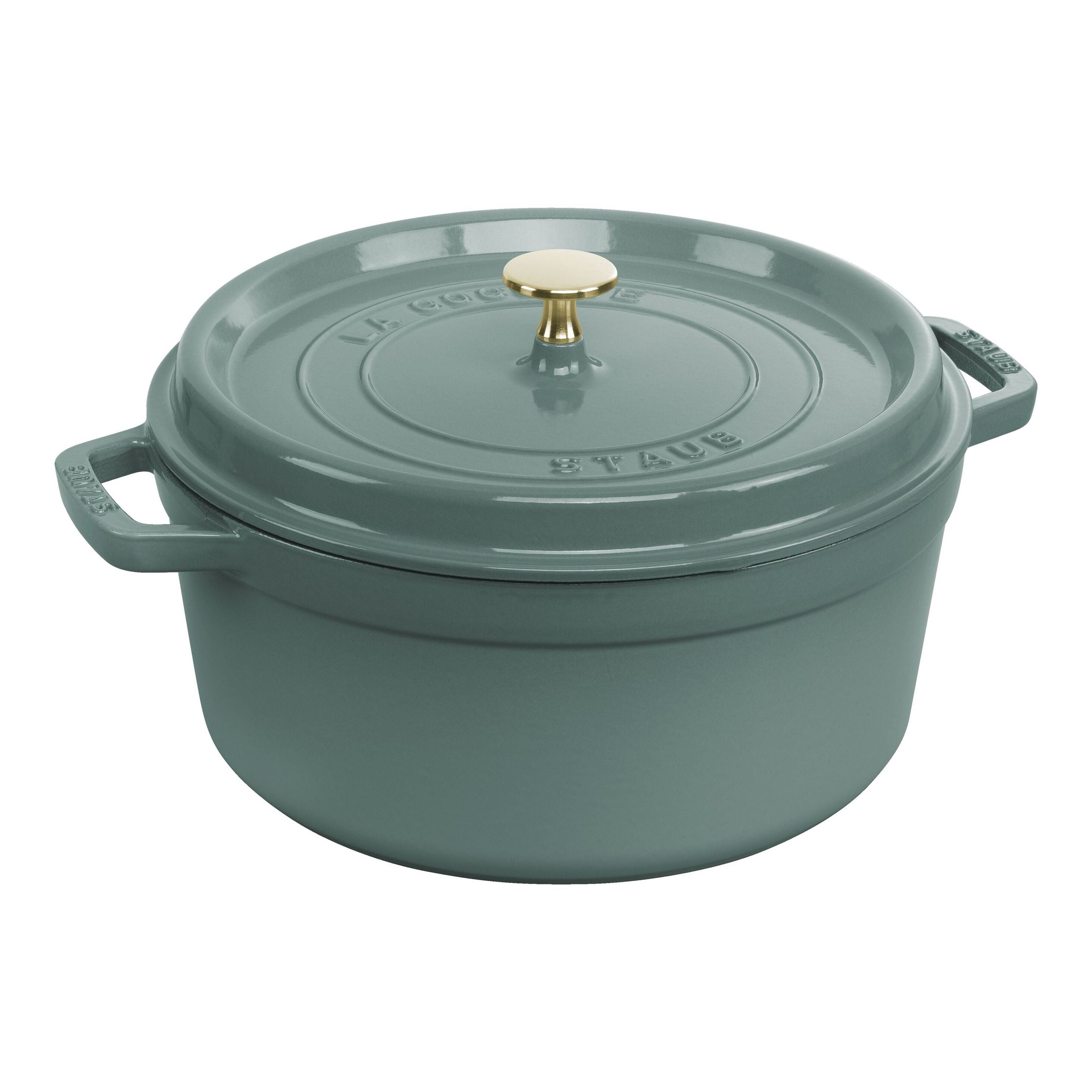 Staub Round 5.2L / 5.5-Qt Eucalyptus *b/o until end Feb 2026*