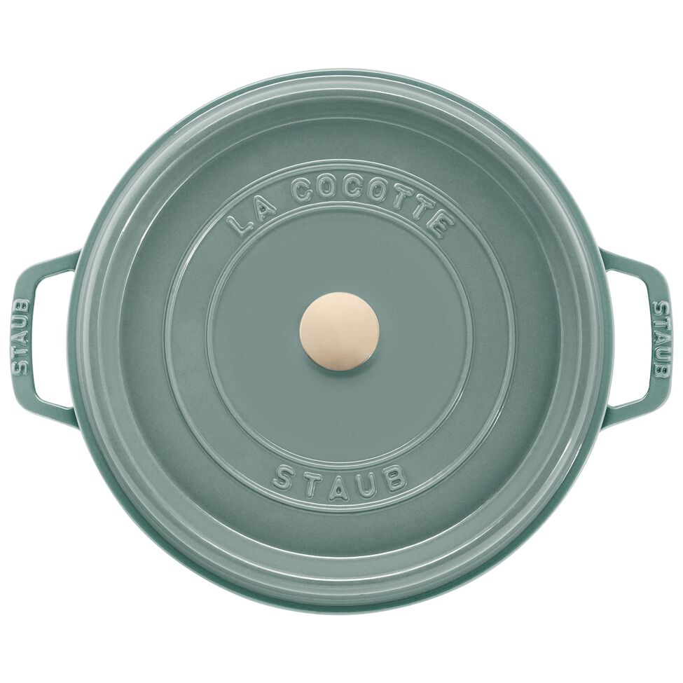 Staub Round 5.2L / 5.5-Qt Eucalyptus *b/o until end Feb 2026*