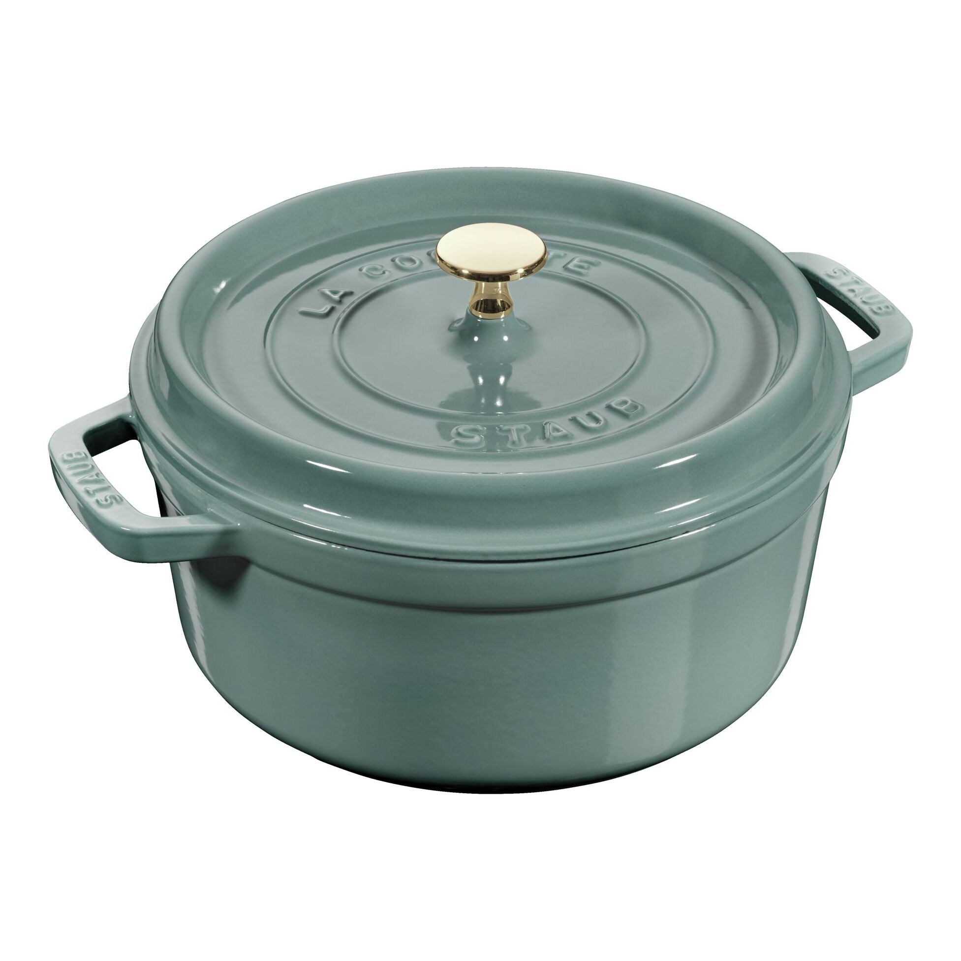 Staub Round Cocotte 2.2L/2.25-Qt Eucalyptus