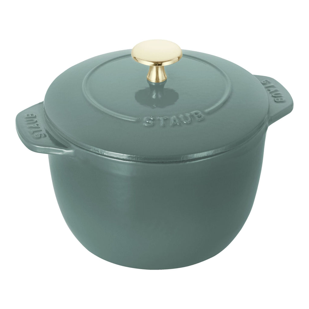 Staub Petite Round Cocotte 1.7L / 1.9-Qt Eucalyptus