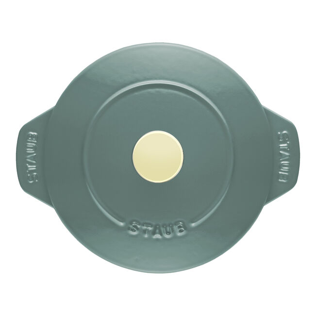 Staub Petite Round Cocotte 1.7L / 1.9-Qt Eucalyptus