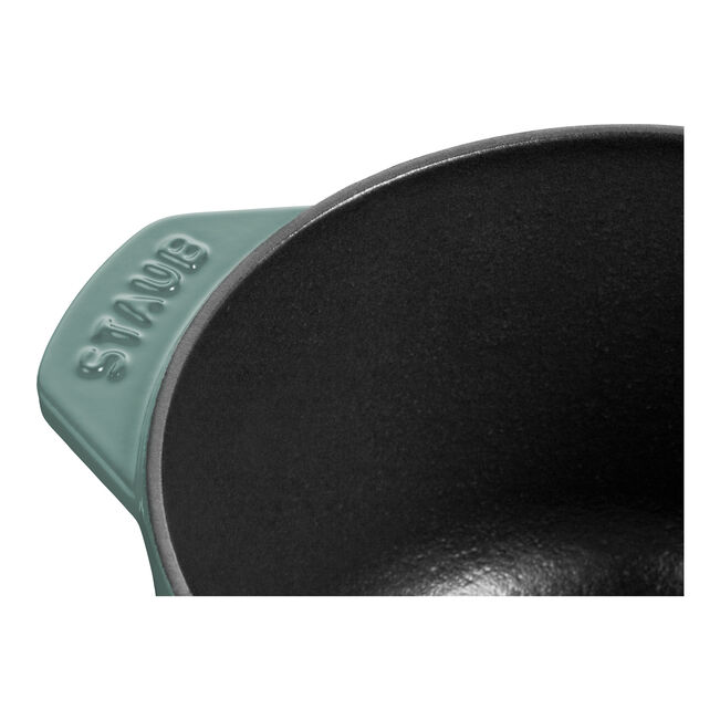 Staub Petite Round Cocotte 1.7L / 1.9-Qt Eucalyptus