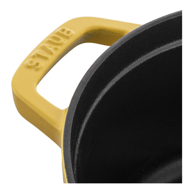 Staub Round Cocotte 3.7L/3.9-Qt Citron