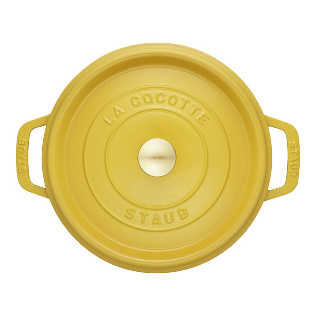 Staub Round Cocotte 3.7L/3.9-Qt Citron