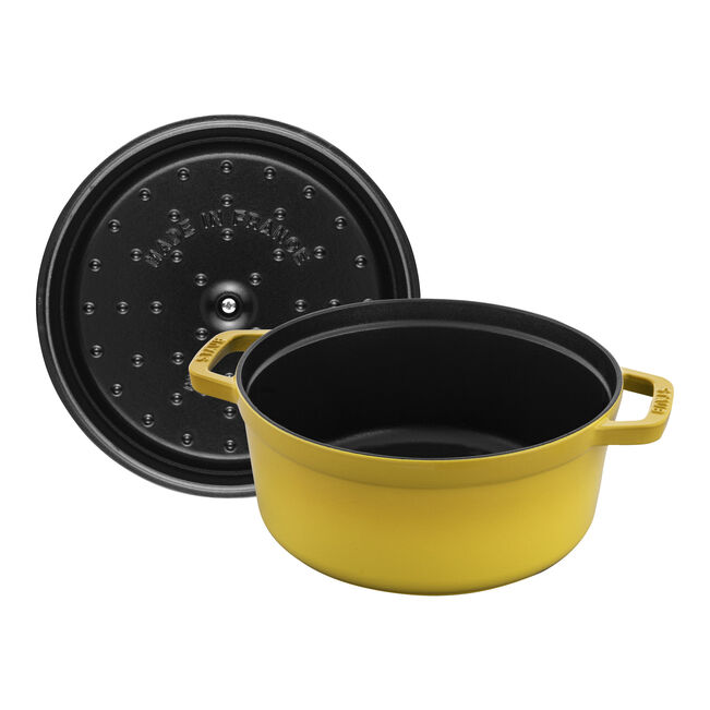 Staub Round Cocotte 3.7L/3.9-Qt Citron