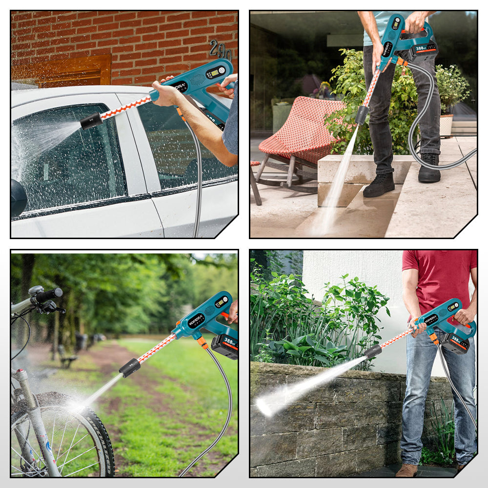 YOFIDRA 220Bar Brushless Pressure Washer 3 Gears, for Car & Garden, compatible For Makita 18V Battery