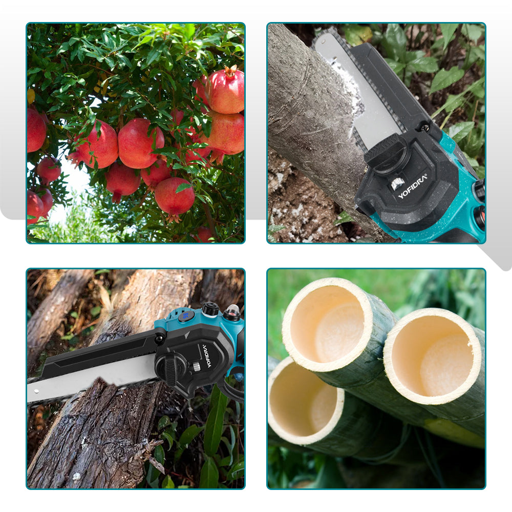 YOFIDRA 8" Brushless Cordless Electric Chainsaw - Compatible with Makita 18V Batteries