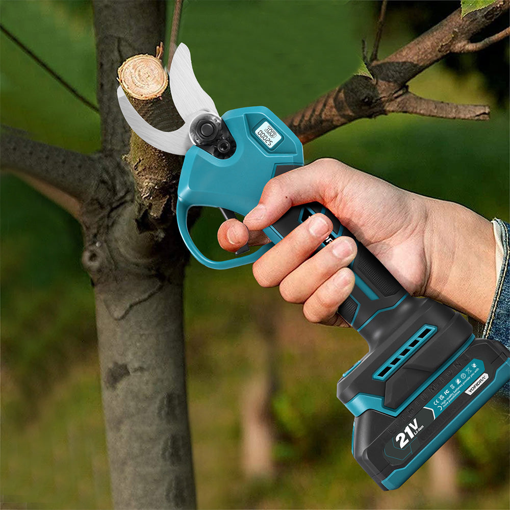 YOFIDRA 30mm 2-Speed Brushless Digital Pruning Shears - Compatible with Makita 18V Battery