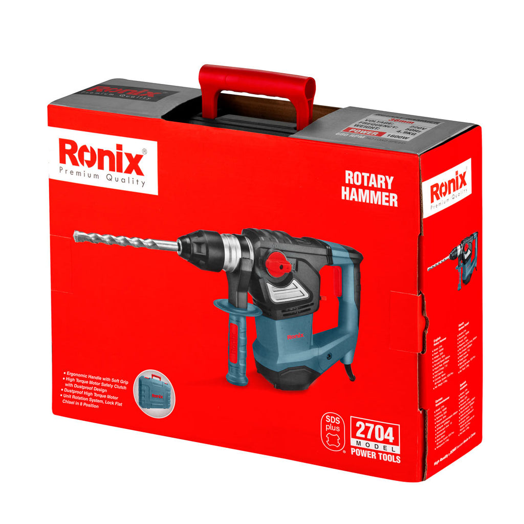 2704 Rotary Hammer Drill  SDS-Plus Ronix كومبريسور برم وتكسير