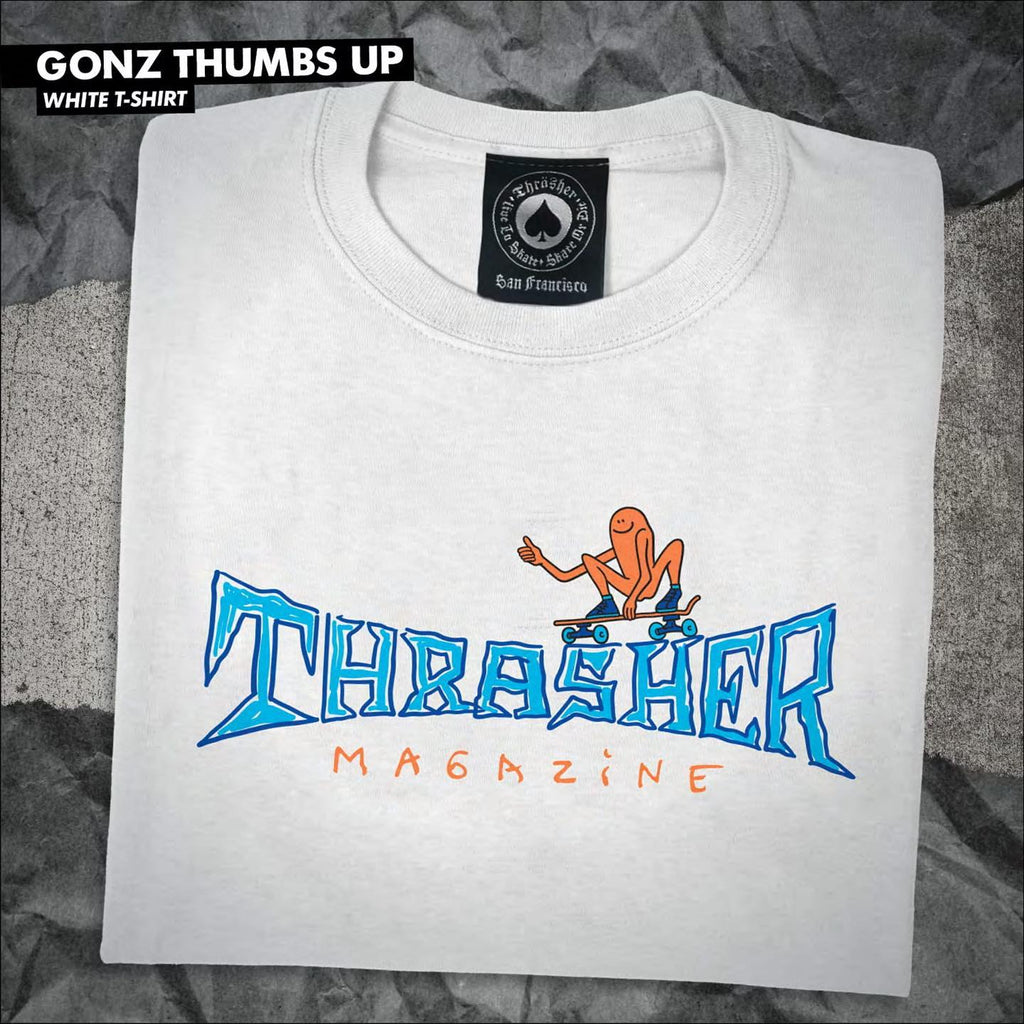 Thrasher Thumbs Up T-Shirt - White