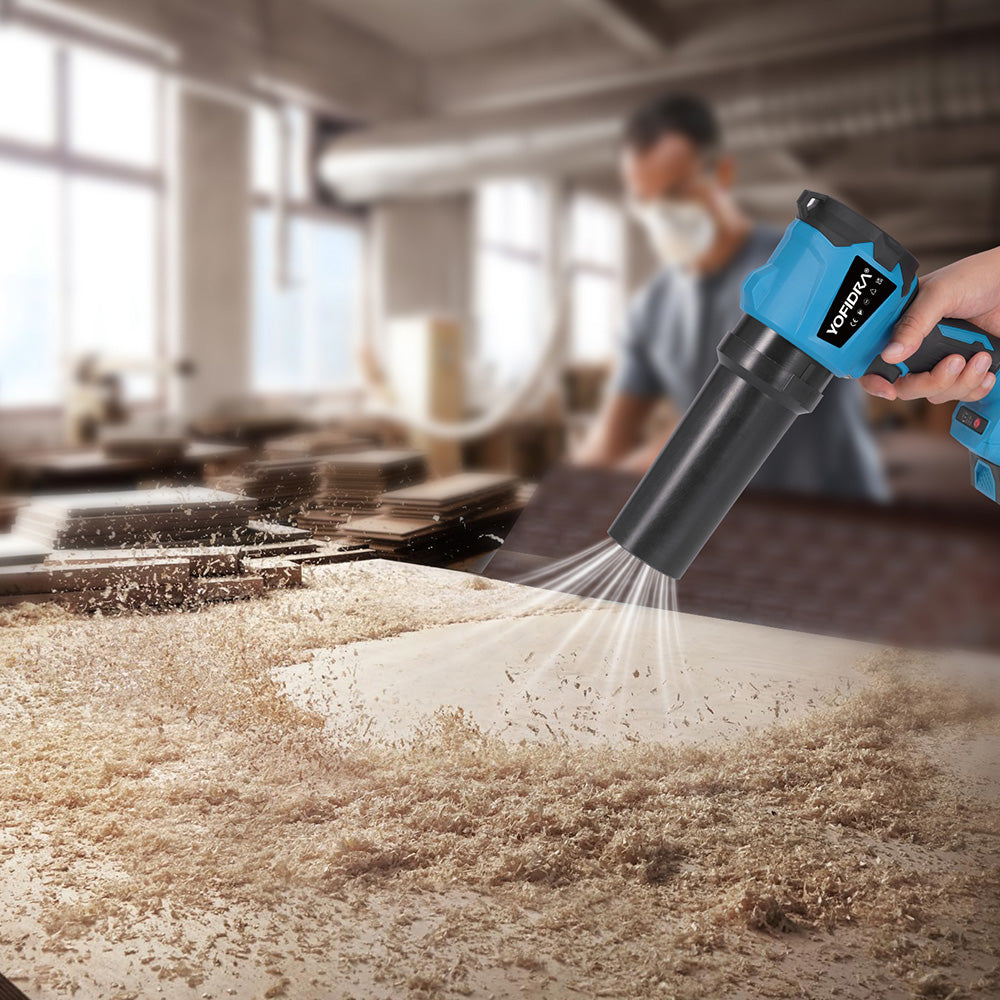 YOFIDRA Brushless Turbo Jet Fan Blower Handheld Leaf & Dust Blower for Makita 18V Battery