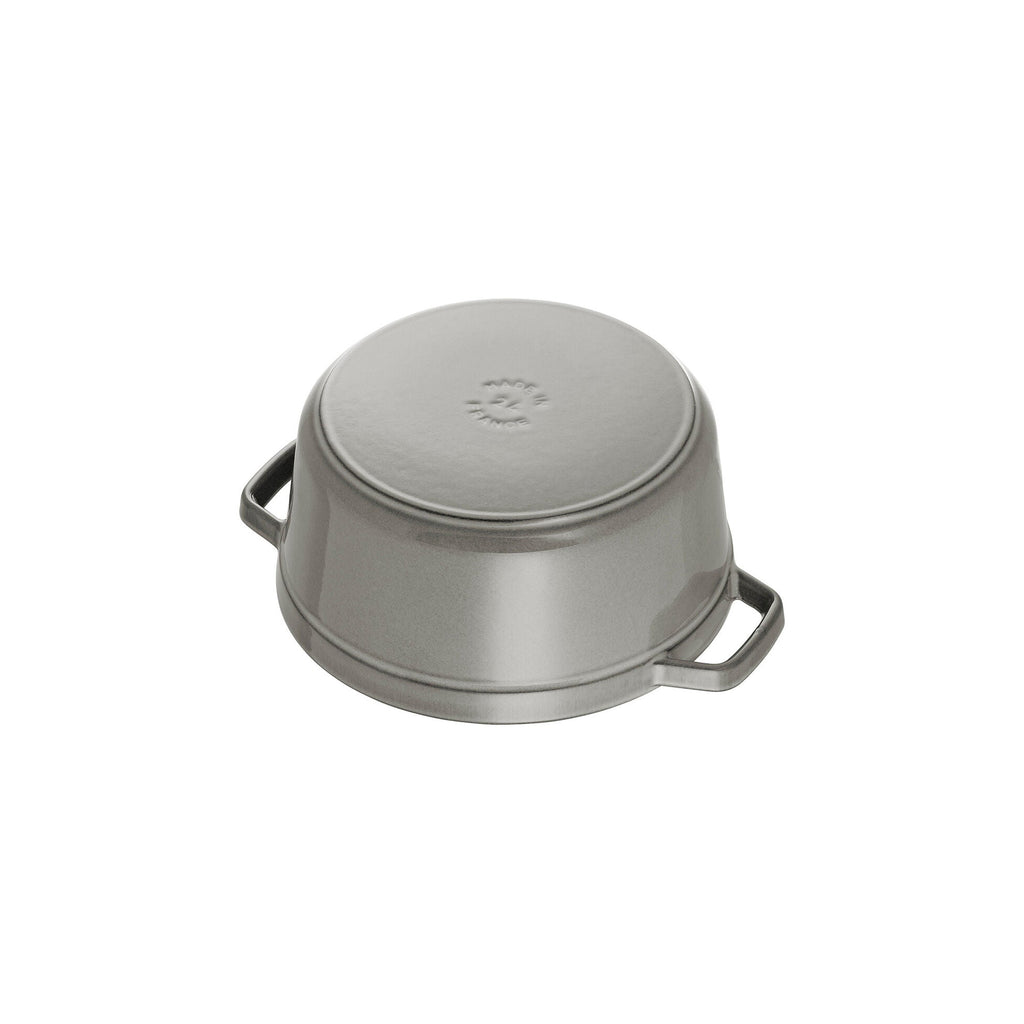 Staub Round Cocotte 3.7L / 4-Qt Graphite Grey