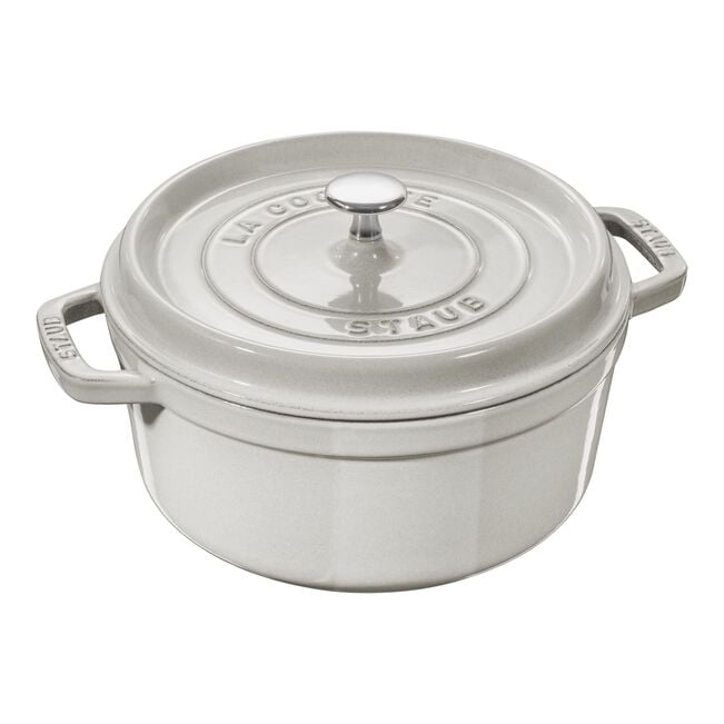 Staub Round 6.7L / 7-Qt White Truffle