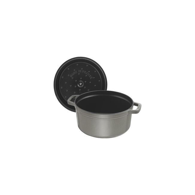 Staub Round Cocotte 3.7L / 4-Qt Graphite Grey