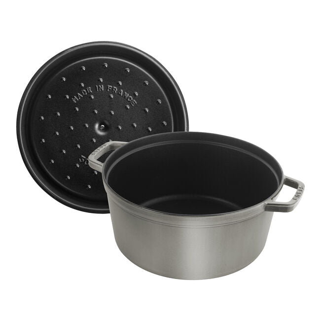 Staub 8.3L Round Cocotte - Graphite Grey