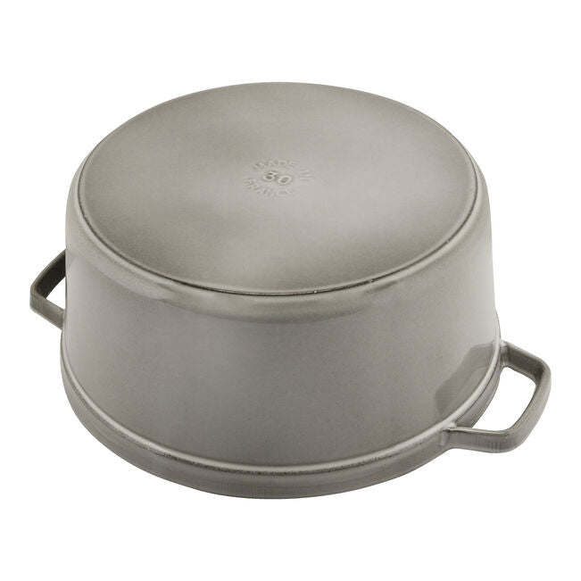 Staub 8.3L Round Cocotte - Graphite Grey