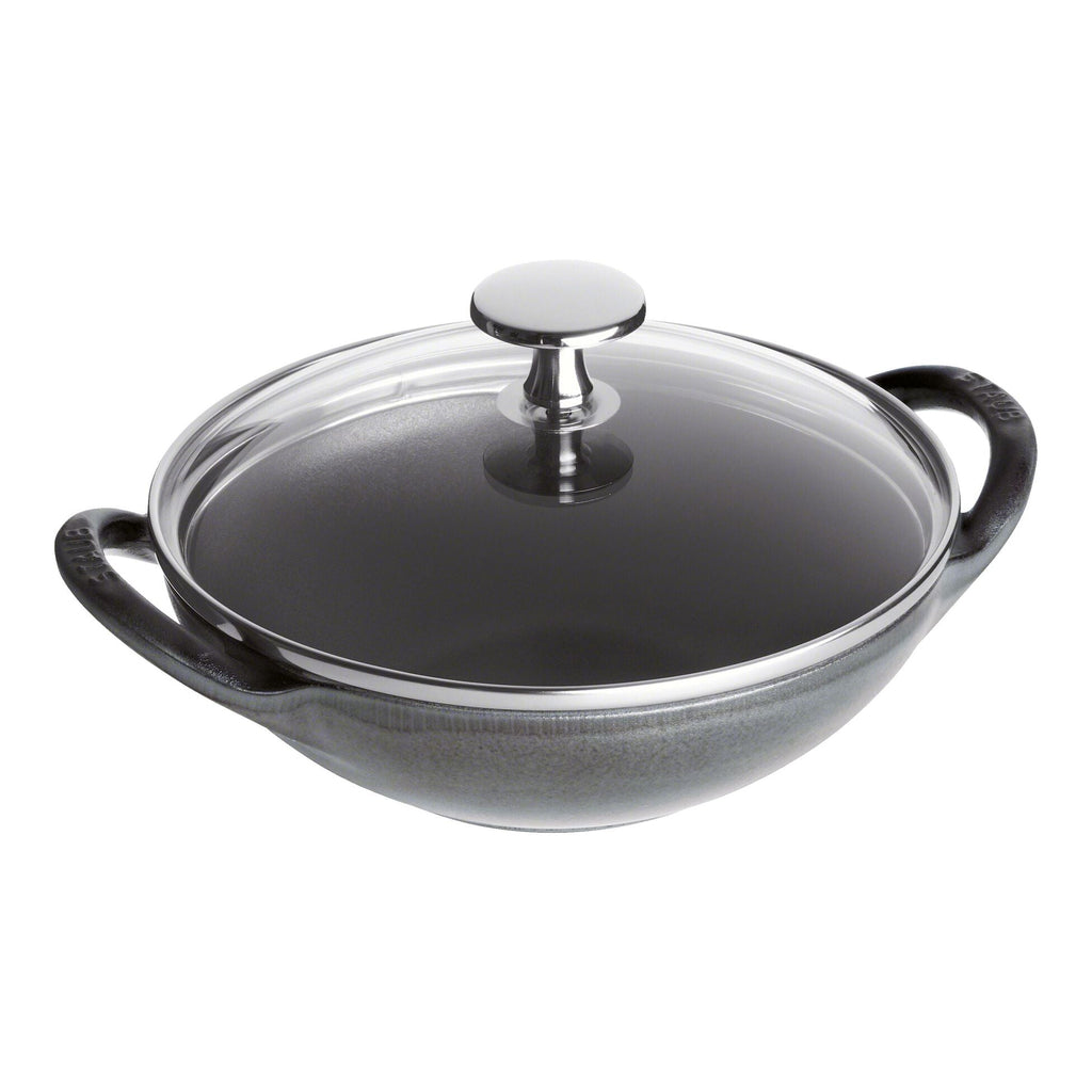 Staub Mini Wok 6.5"/16cm Mini Wok Graphite Grey