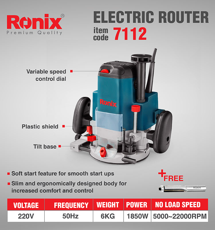 7112 Electric router Ronix