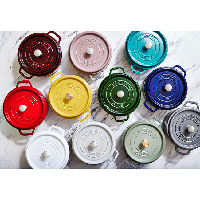 Staub Round Cocotte 3.7L/3.9-Qt Citron