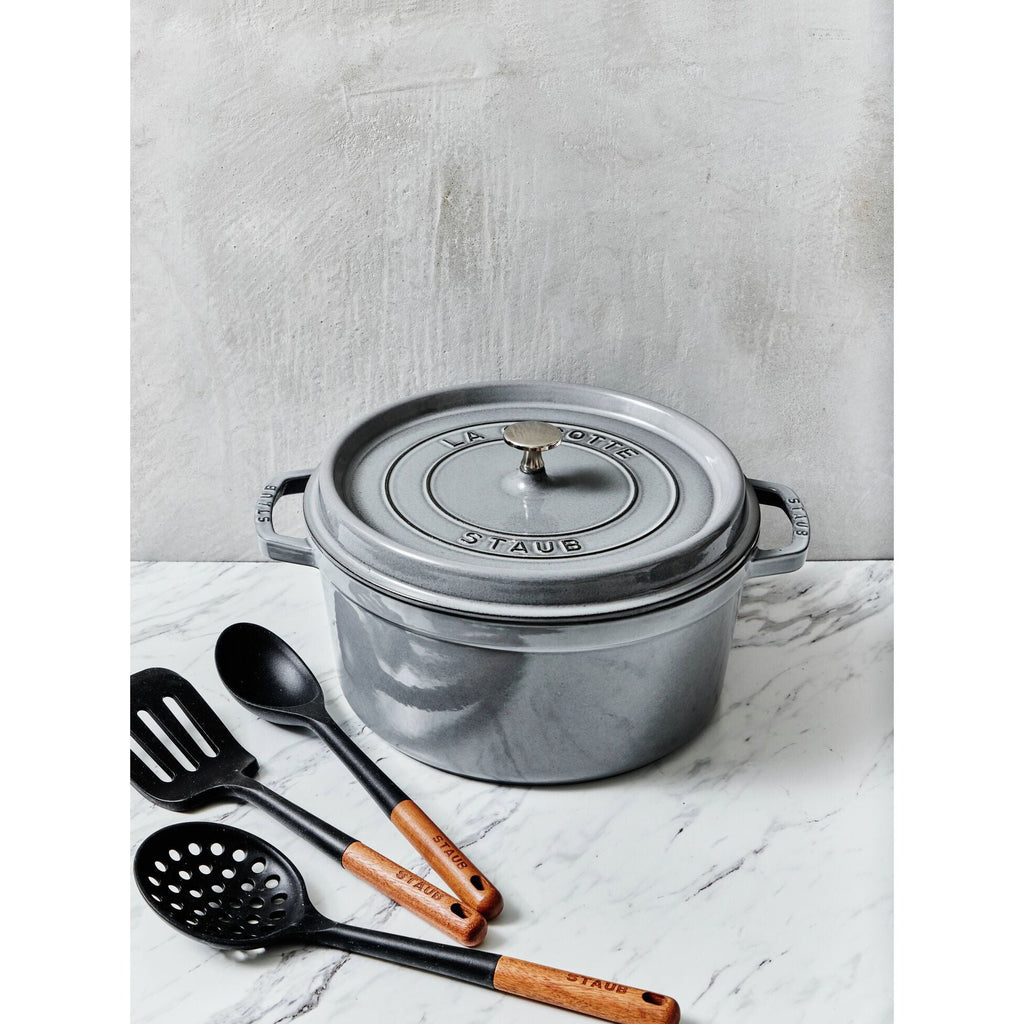 Staub Round Cocotte 3.7L / 4-Qt Graphite Grey
