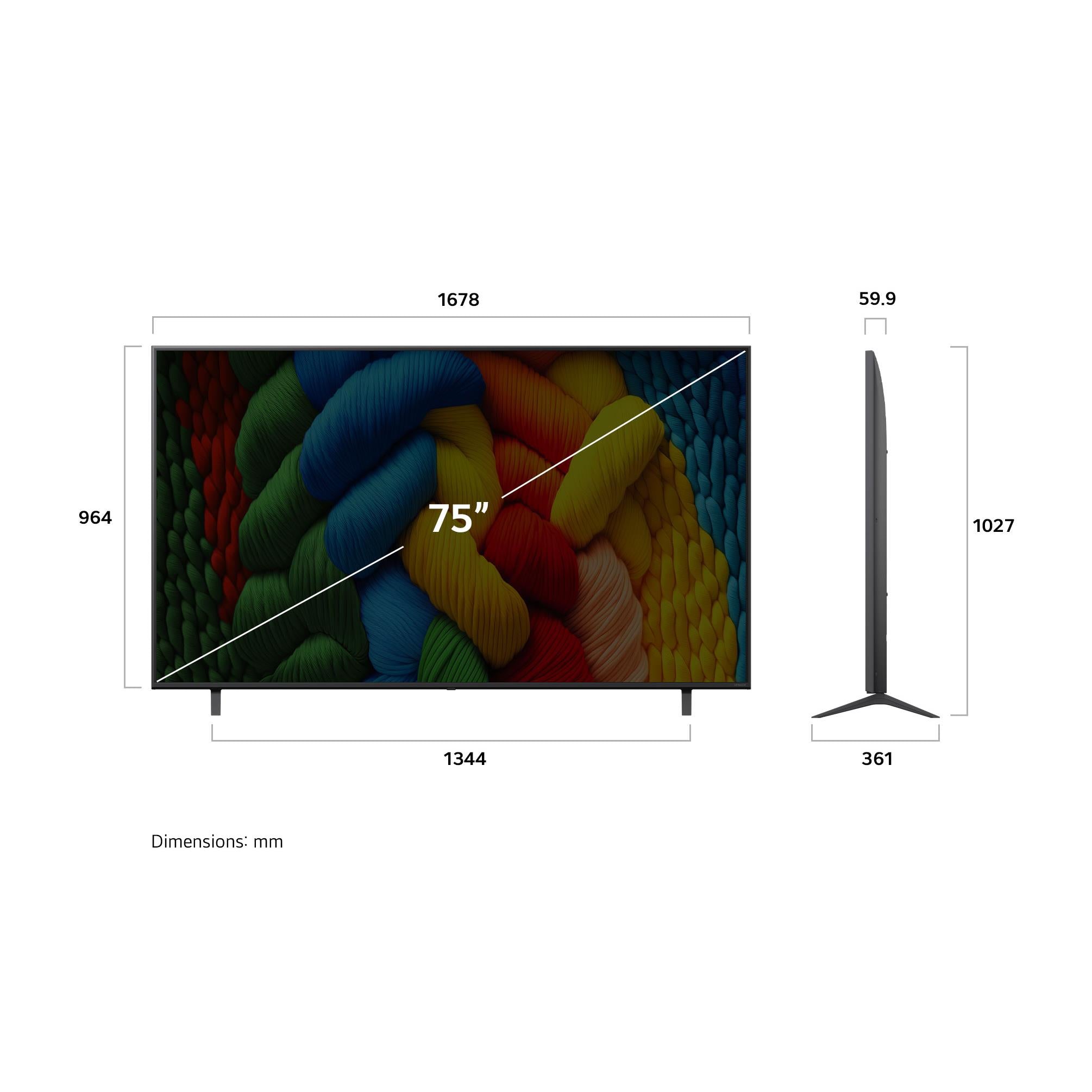 LG 75" NANO80A AI LED 4K UHD Smart TV [2025]