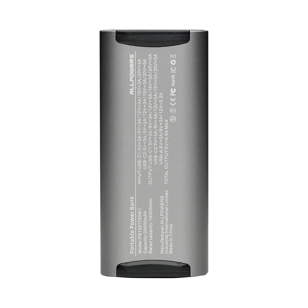 ALLPOWERS PB100 Portable Power Bank 100W 24000mAh