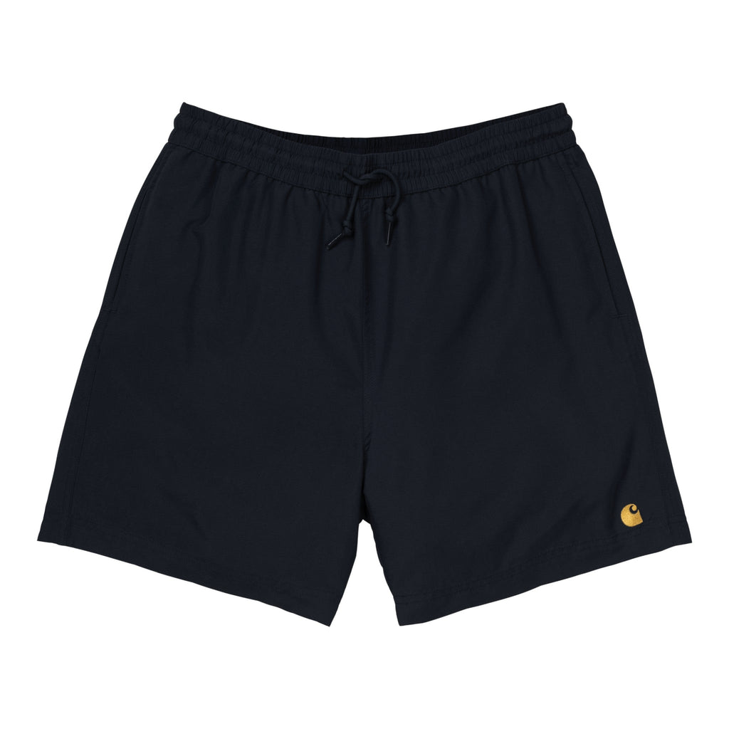 Carhartt WIP Chase Swim Trunks - Black/Gold