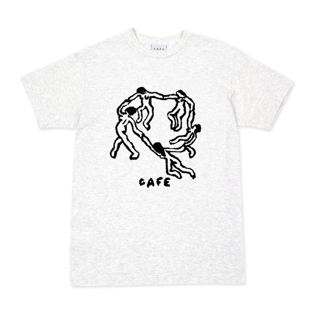 Skate Cafe Dance Circle T-Shirt - Ash Heather