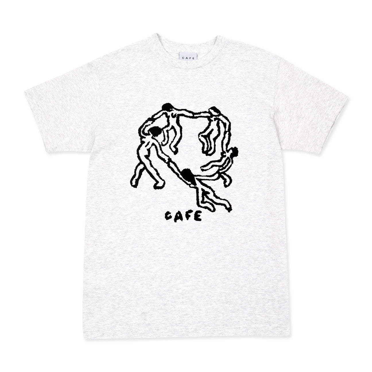 Skate Cafe Dance Circle T-Shirt - Ash Heather