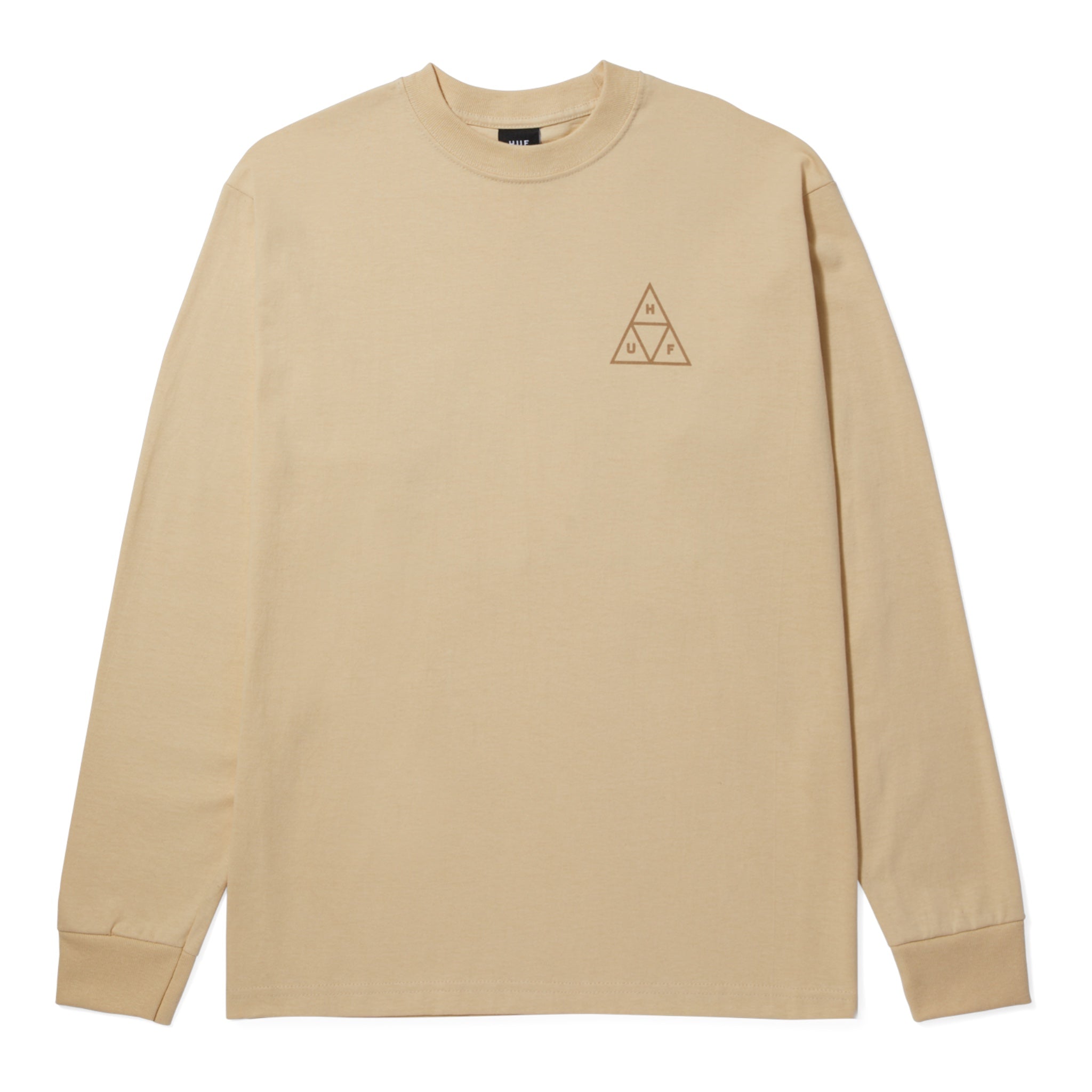 HUF Set Triple Triangle L/S Tee - Wheat