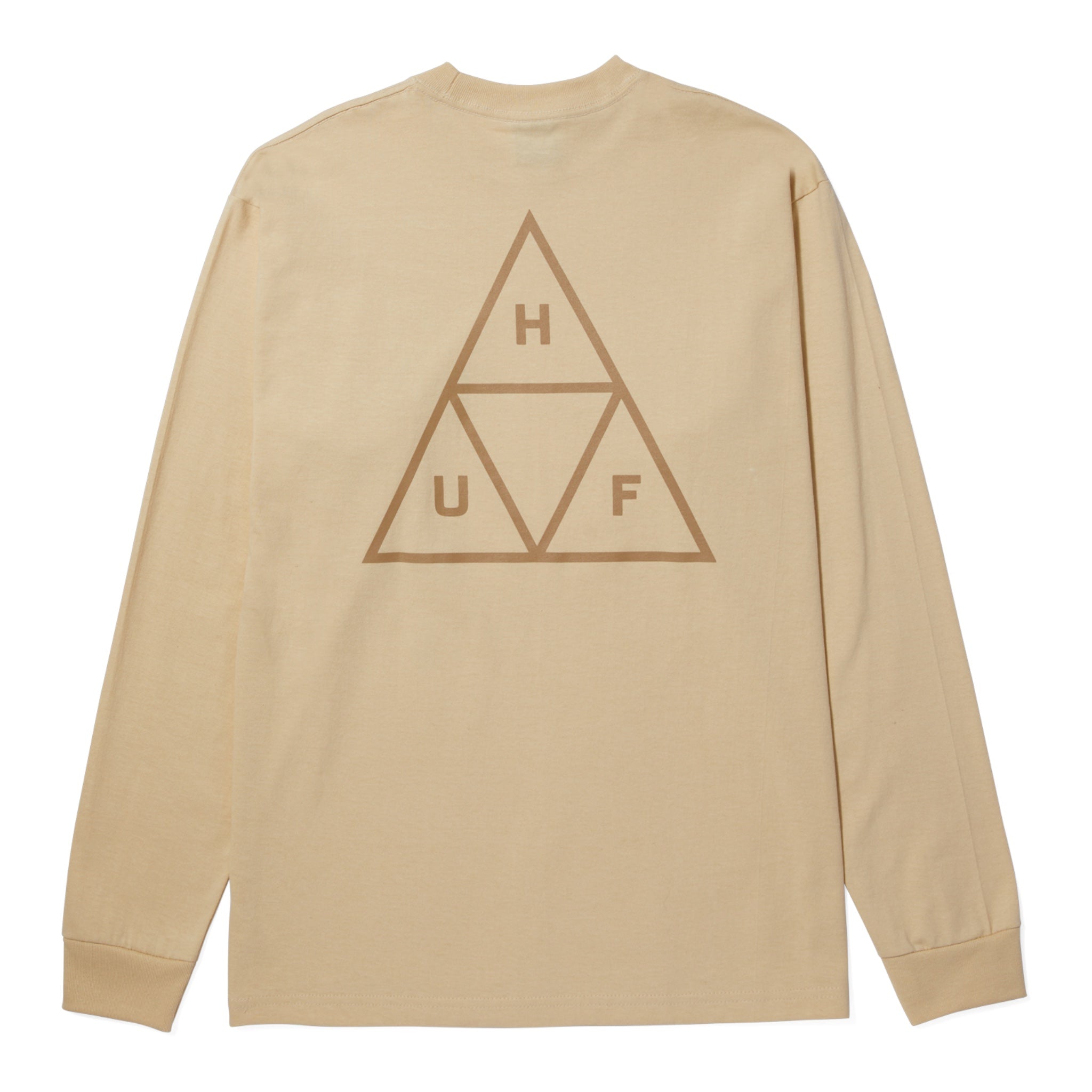 HUF Set Triple Triangle L/S Tee - Wheat