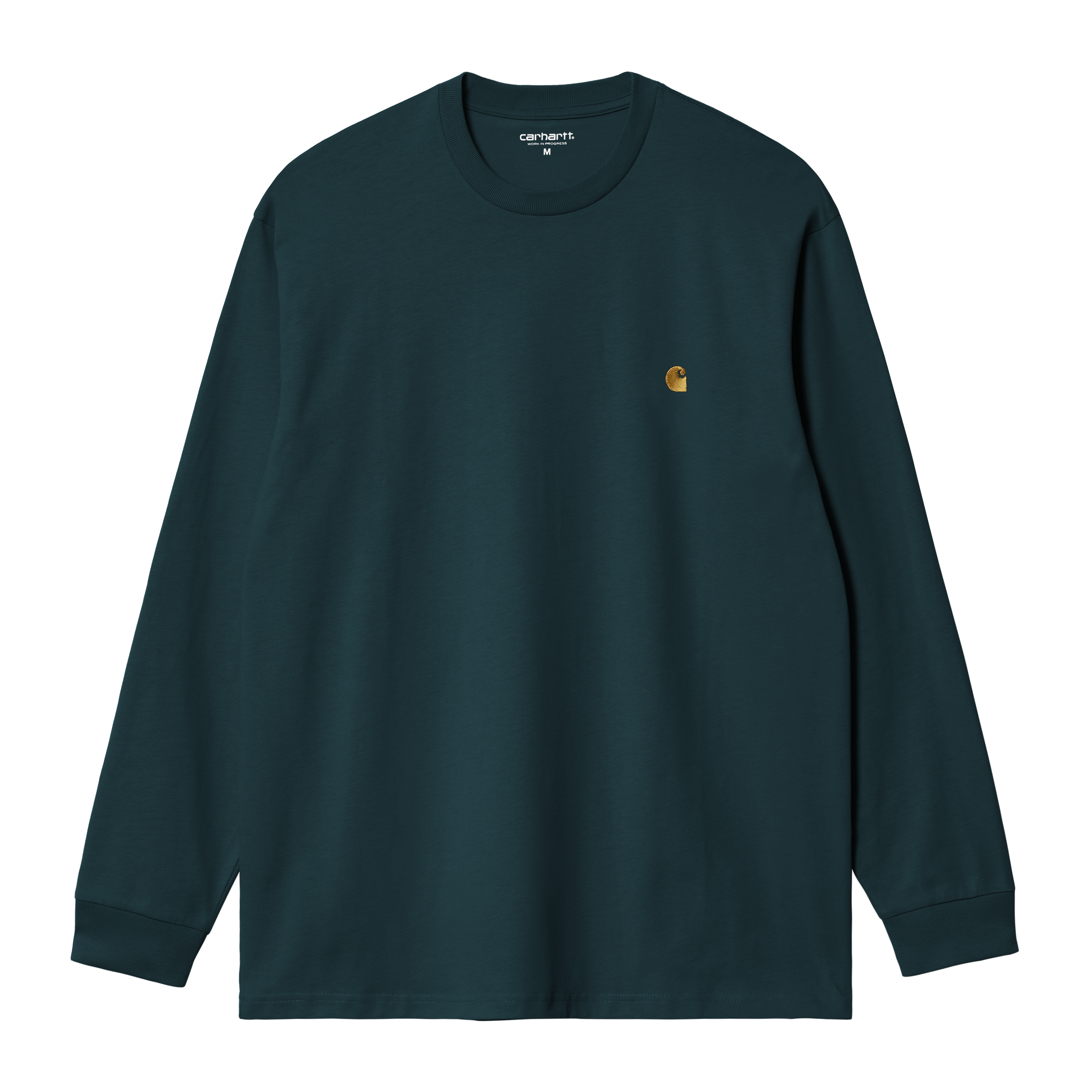 Carhartt WIP L/S Chase T-Shirt - Duck Blue / Gold