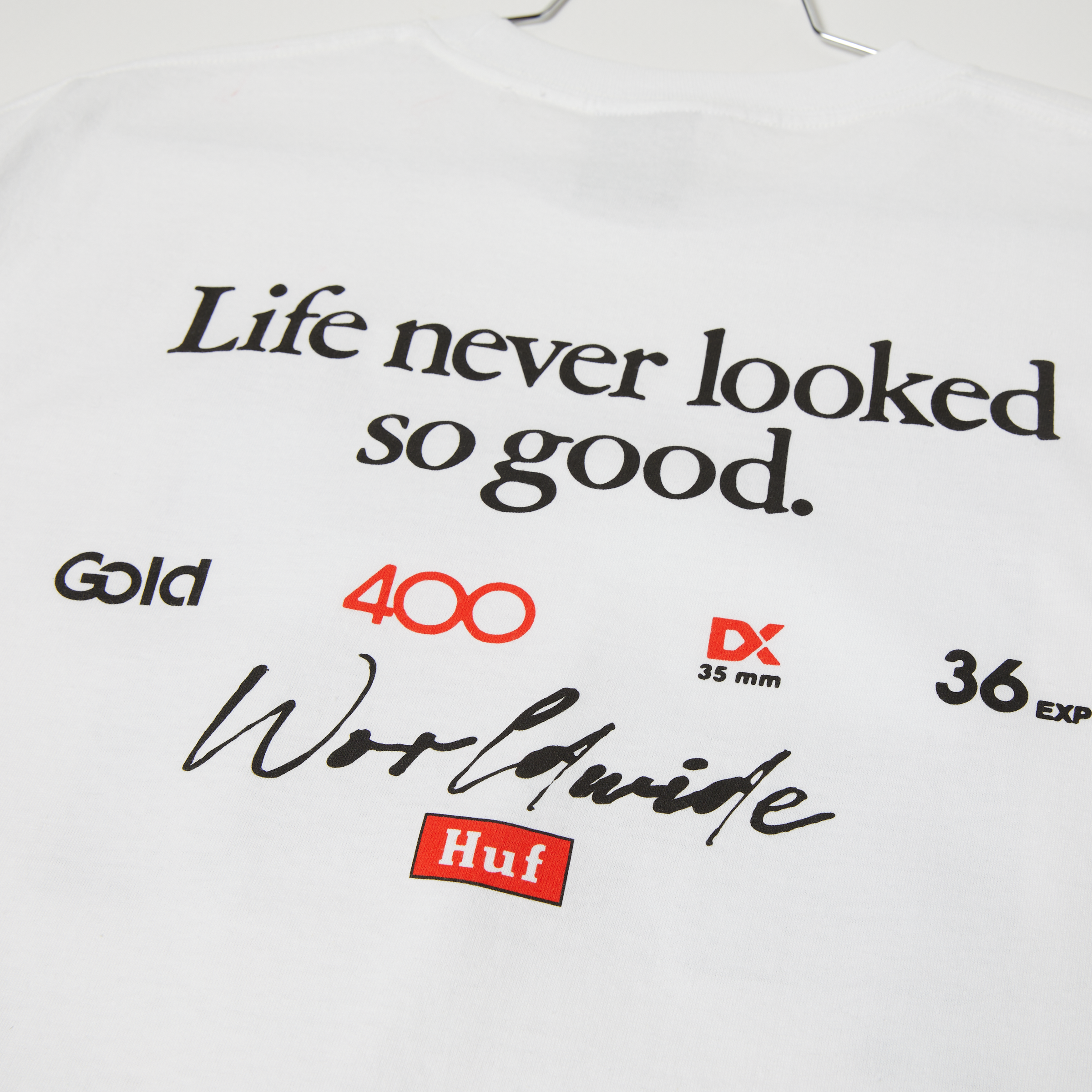 HUF x Kodak Rear View S/S Tee - White