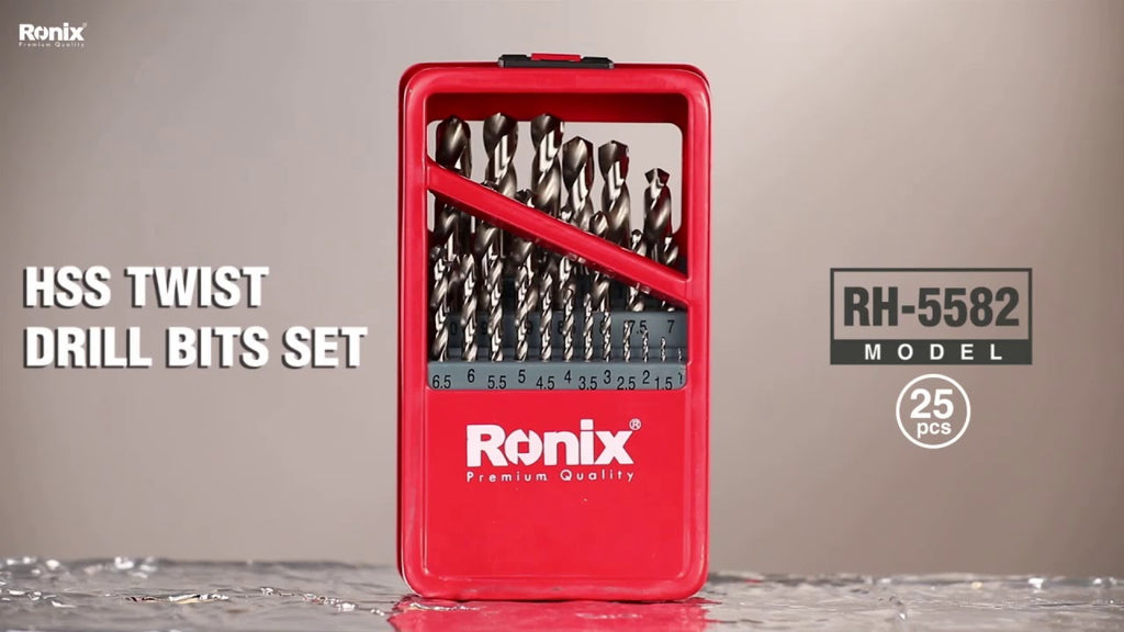 RH5582 Set metal drill bit 25 pcs Ronix