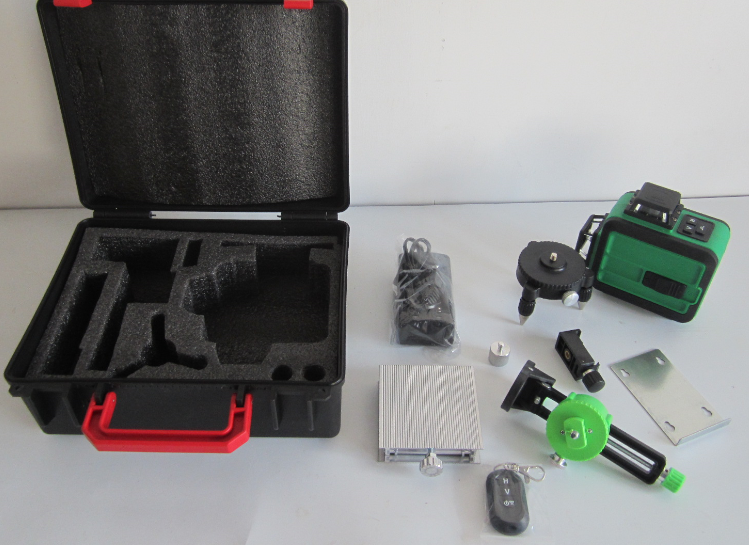 3D Green line laser level with remote control