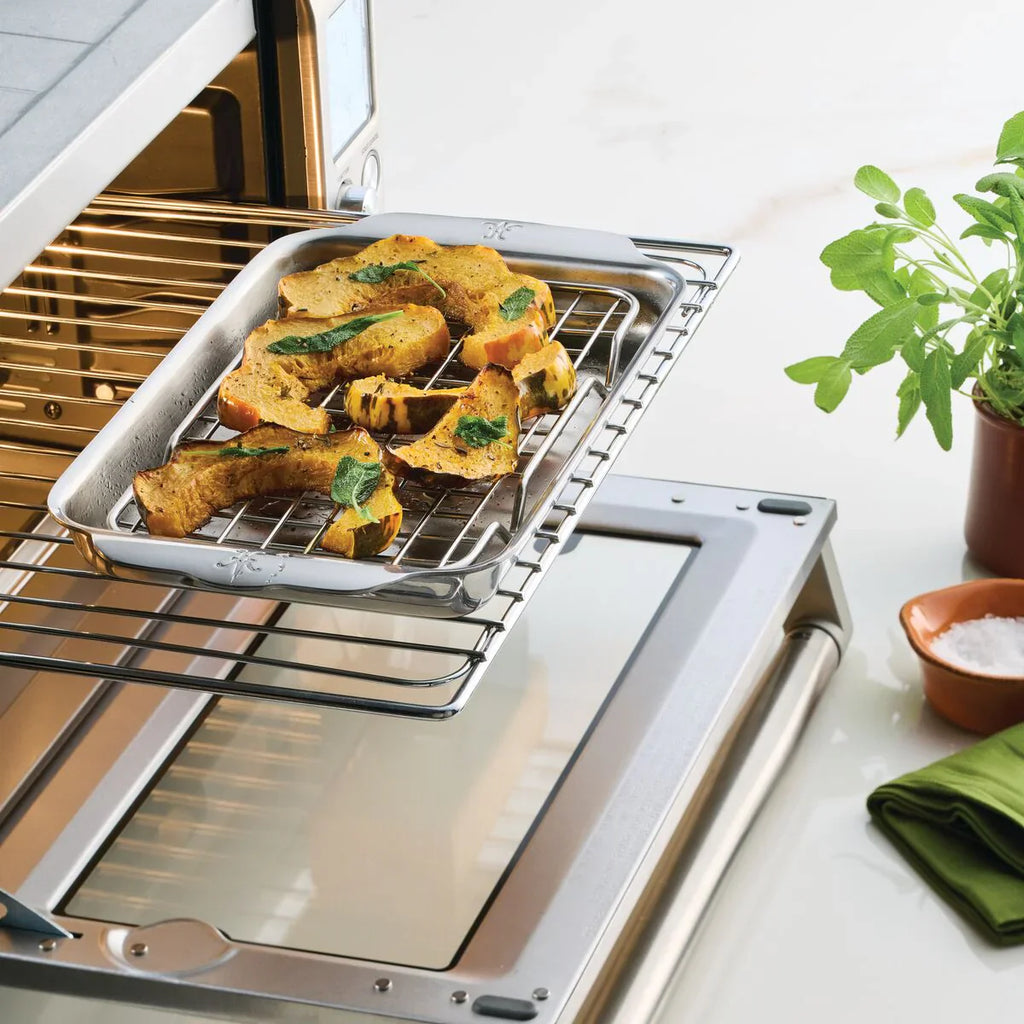 Hestan Provisions Ovenbond 9x6" Clad Eighth Sheet Pan + Rack