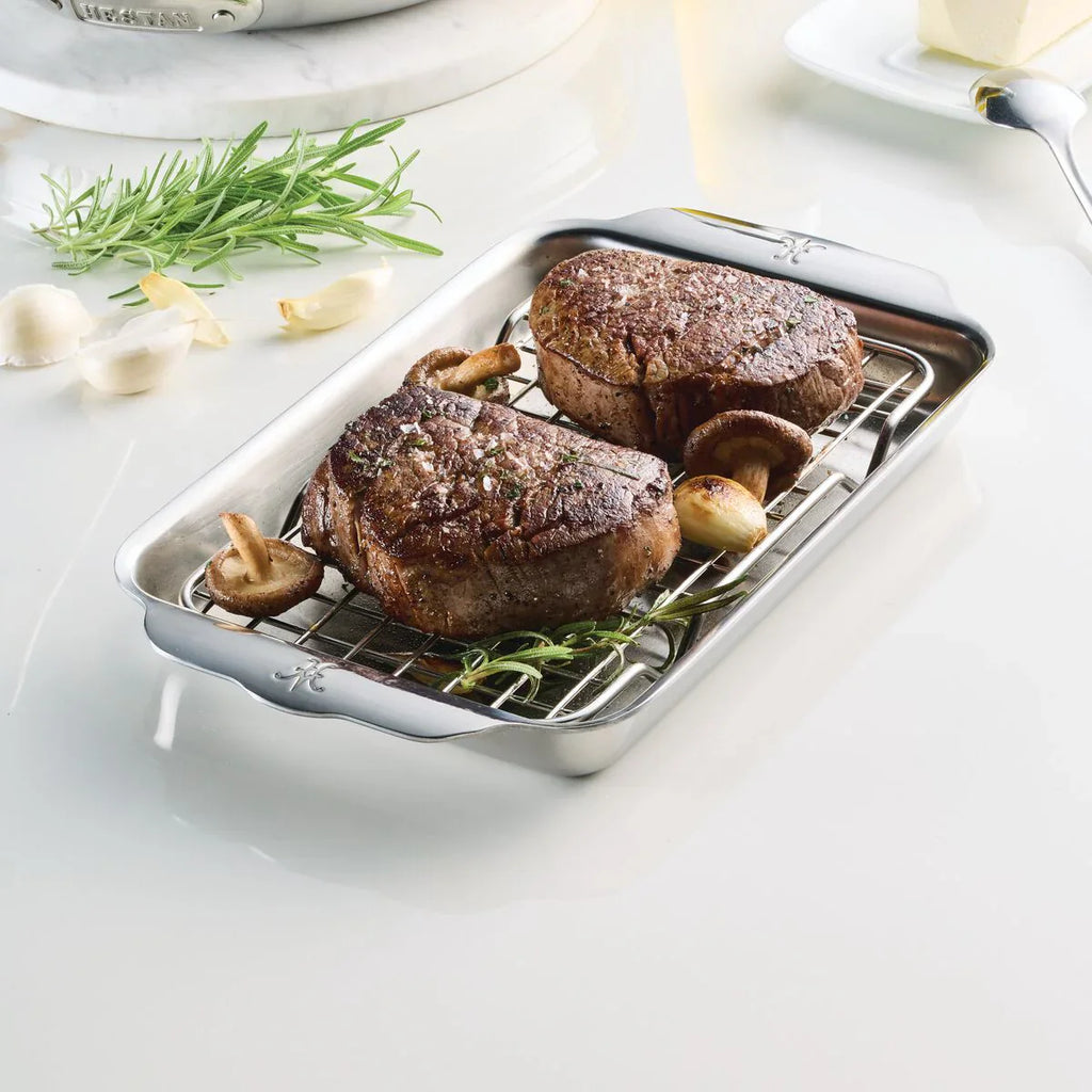 Hestan Provisions Ovenbond 9x6" Clad Eighth Sheet Pan + Rack