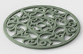Round Vintage Silicone Trivet - Sage