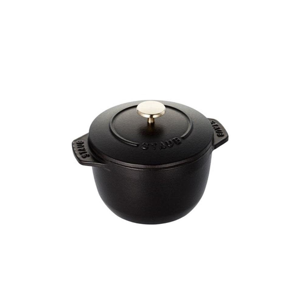 Staub Petite Round Cocotte 1.7L / 1.9-Qt Black