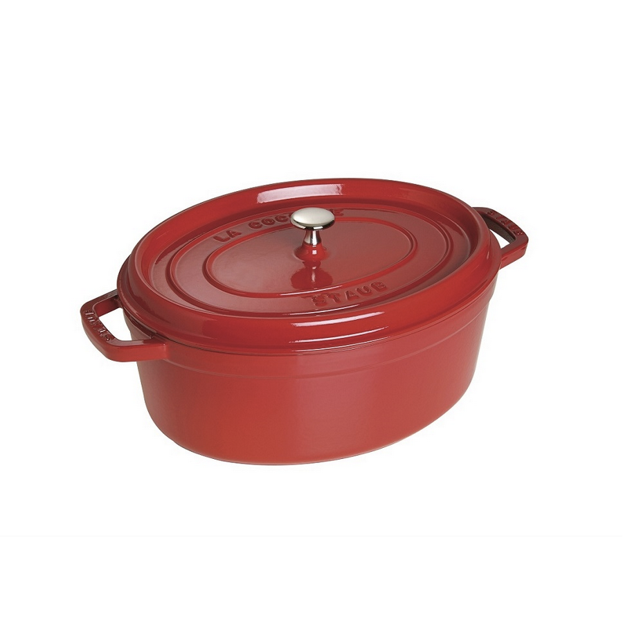 Staub Oval 5.5L / 5.8-Qt Cherry Cocotte