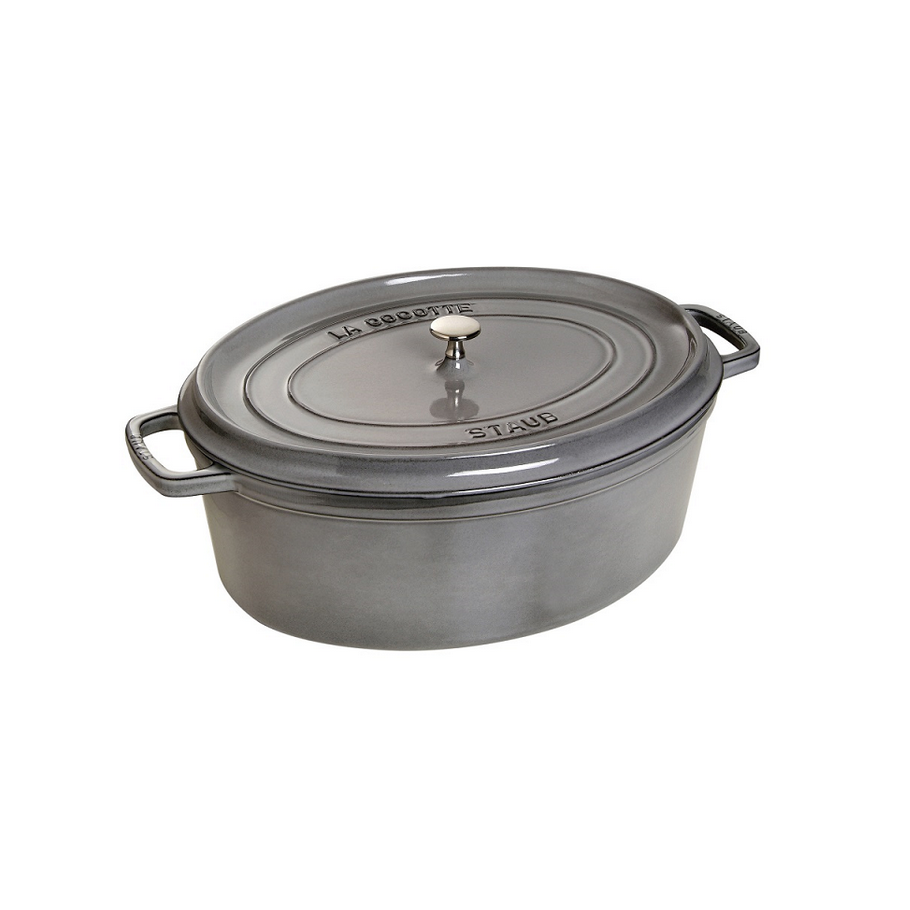 Staub Oval 5.5L / 5.8-Qt Grey Cocotte