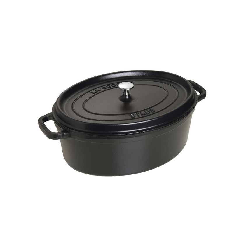 Staub Oval 5.5L / 5.8-Qt Black Cocotte