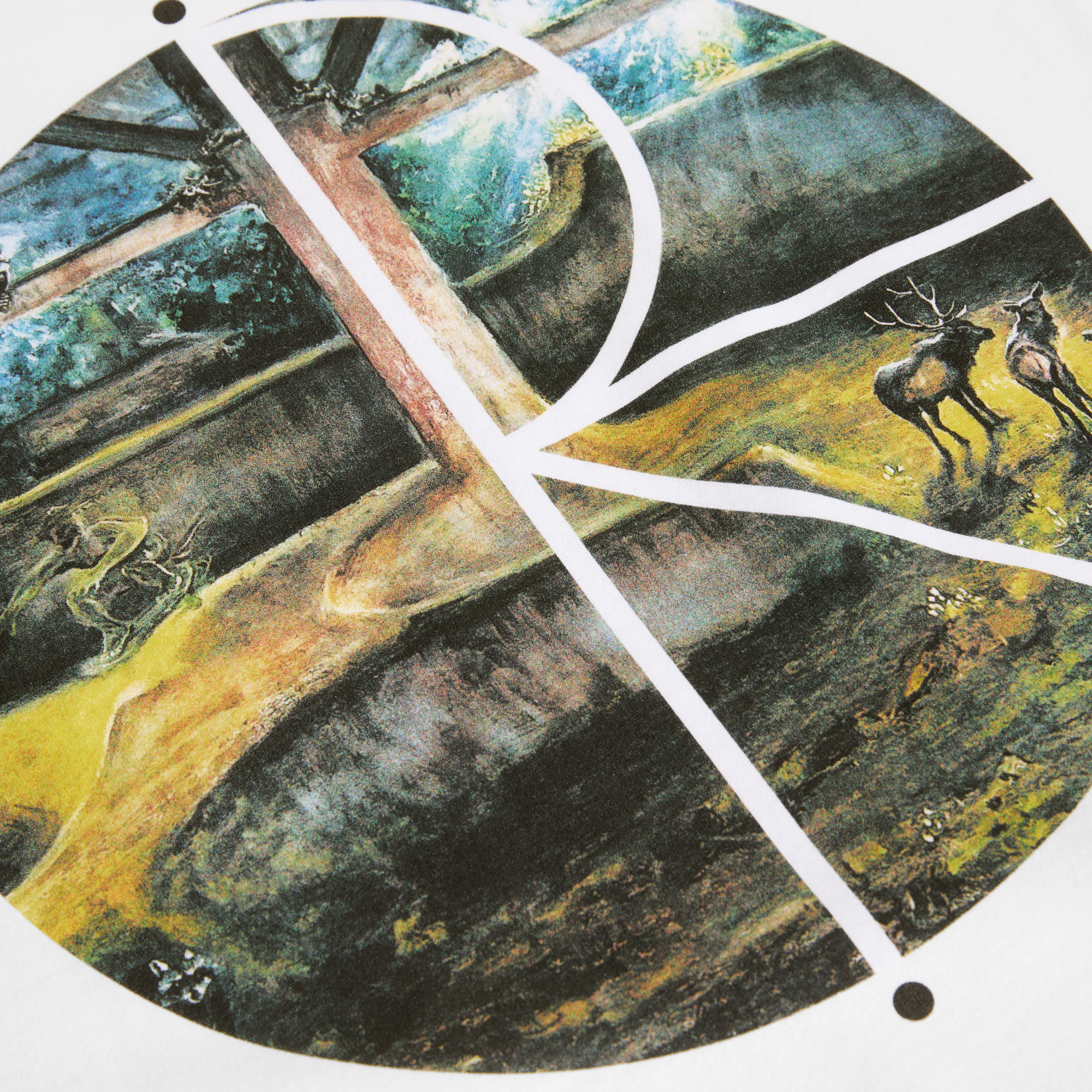 Polar Skate Co - Fill Logo Burnside 2084 Tee - White